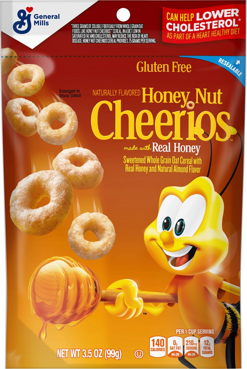 Cheerios Honey Nut Cheerios Heart Healthy Breakfast Cereal, Gluten
