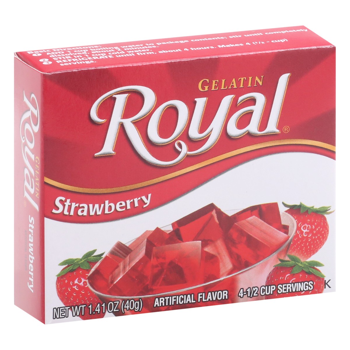 slide 2 of 9, Royal Strawberry Gelatin 1.41 oz, 1.41 oz