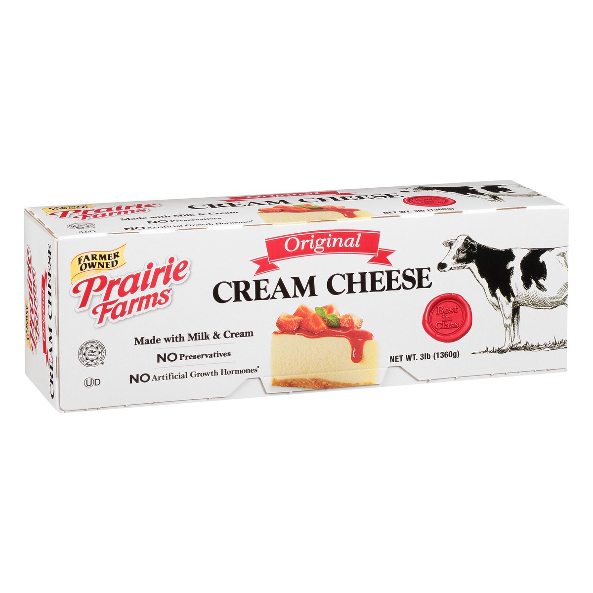 slide 7 of 10, Prairie Farms Cream Cheese, Original, 3 lb