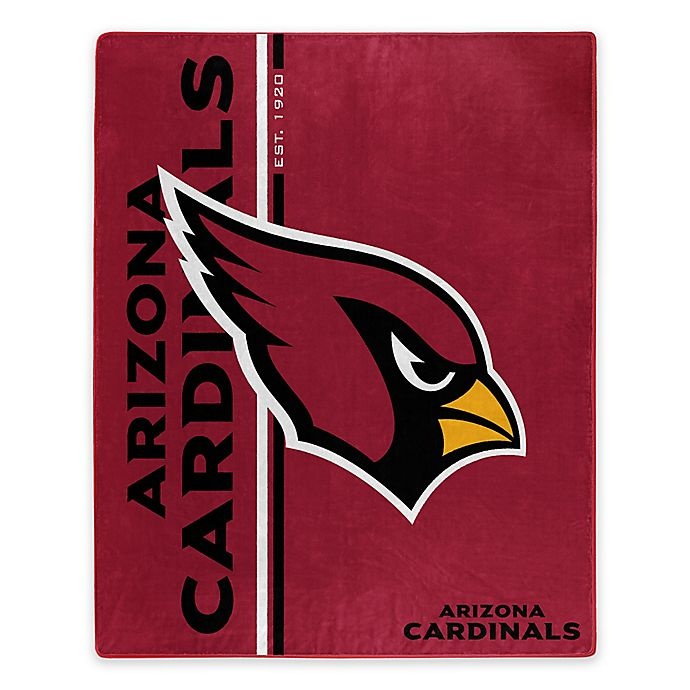 slide 1 of 1, NFL Arizona Cardinals Royal Plush Raschel Throw, 1 ct