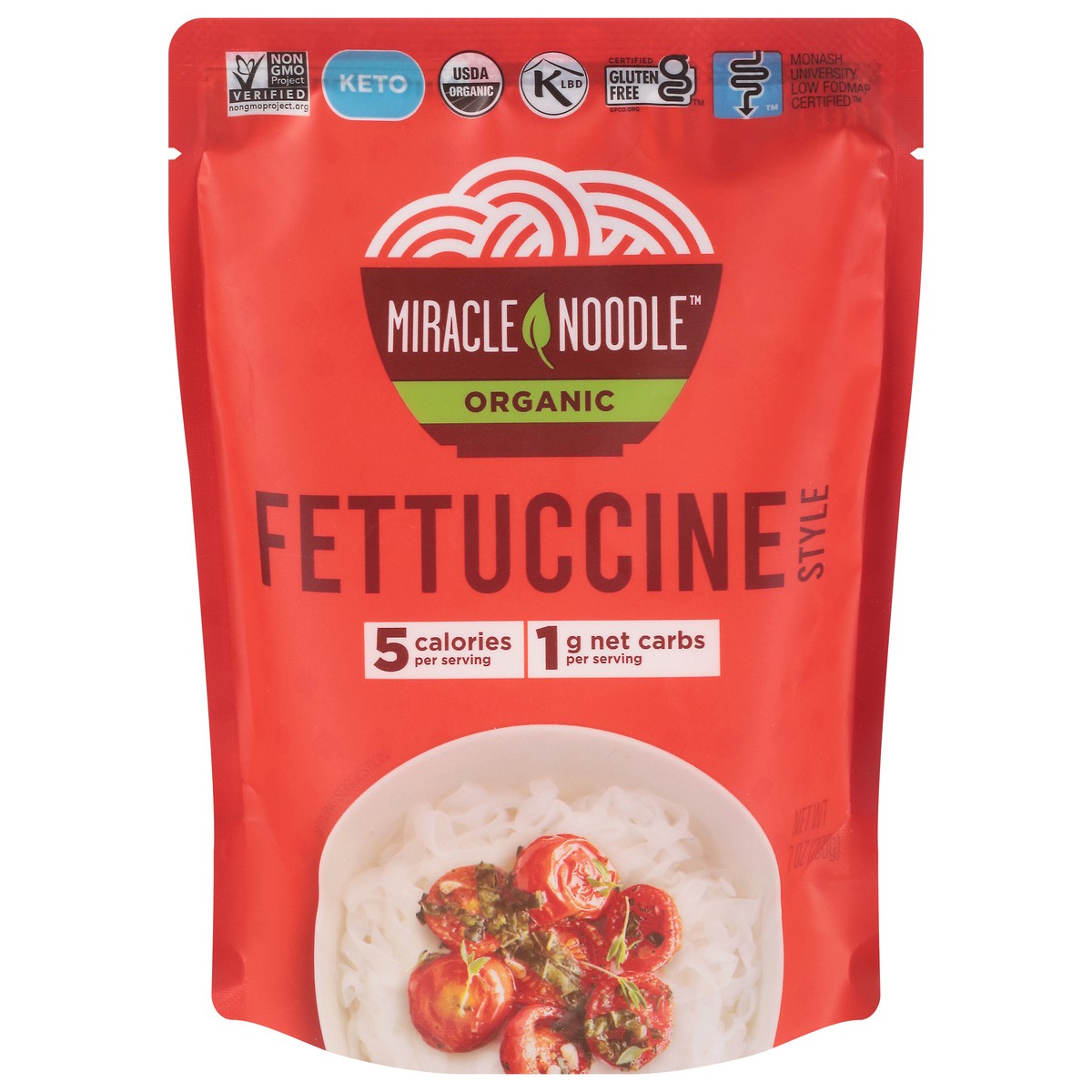 slide 1 of 11, Miracle Noodle Kitchen Miracle Noodle Plant-Based Organic Ready-To-Eat Fettuccine Style Noodles, 7 oz