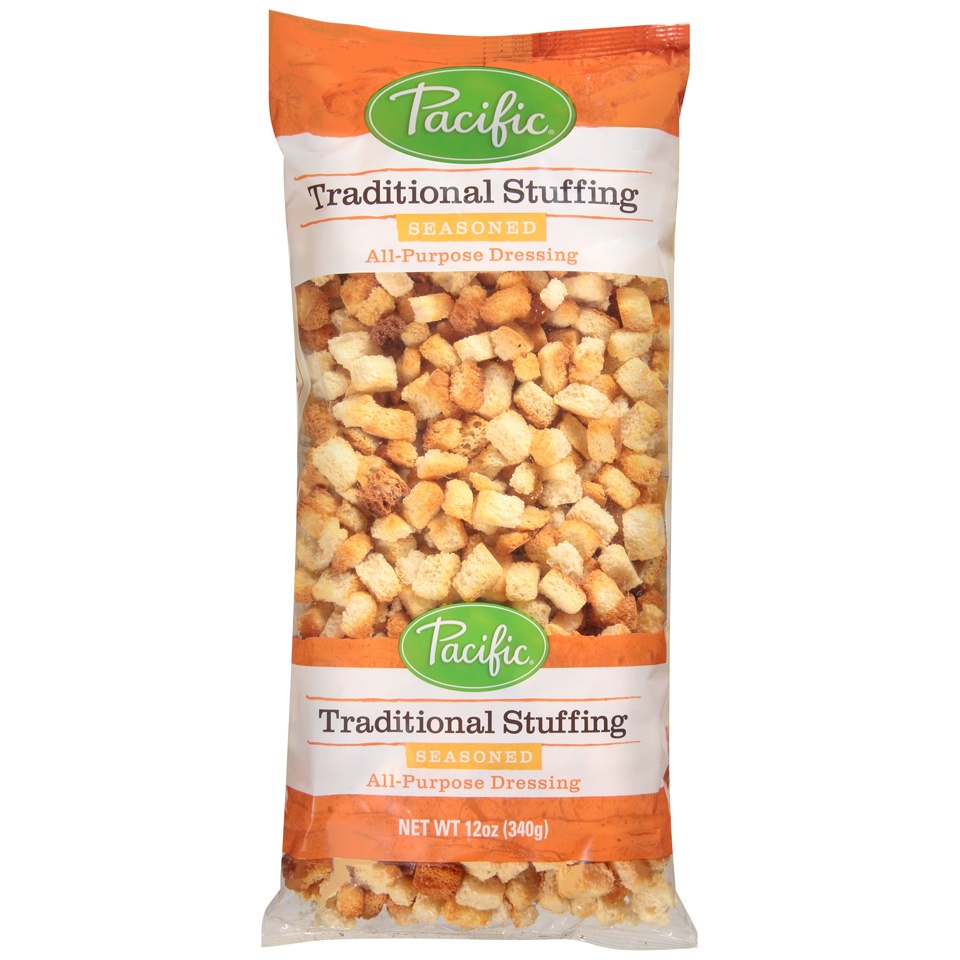 slide 1 of 1, Pacific Foods Pacific Seasoned Traditional Stuffing, 12 oz