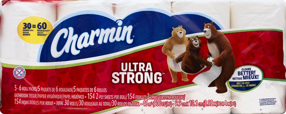 slide 1 of 5, Charmin Bathroom Tissue 30 ea, 30 ct