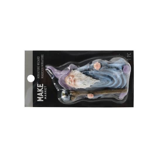 slide 1 of 3, Mini Wizard With Staff By Make Market, 1.5 in x 3.64 in x 1.94 in