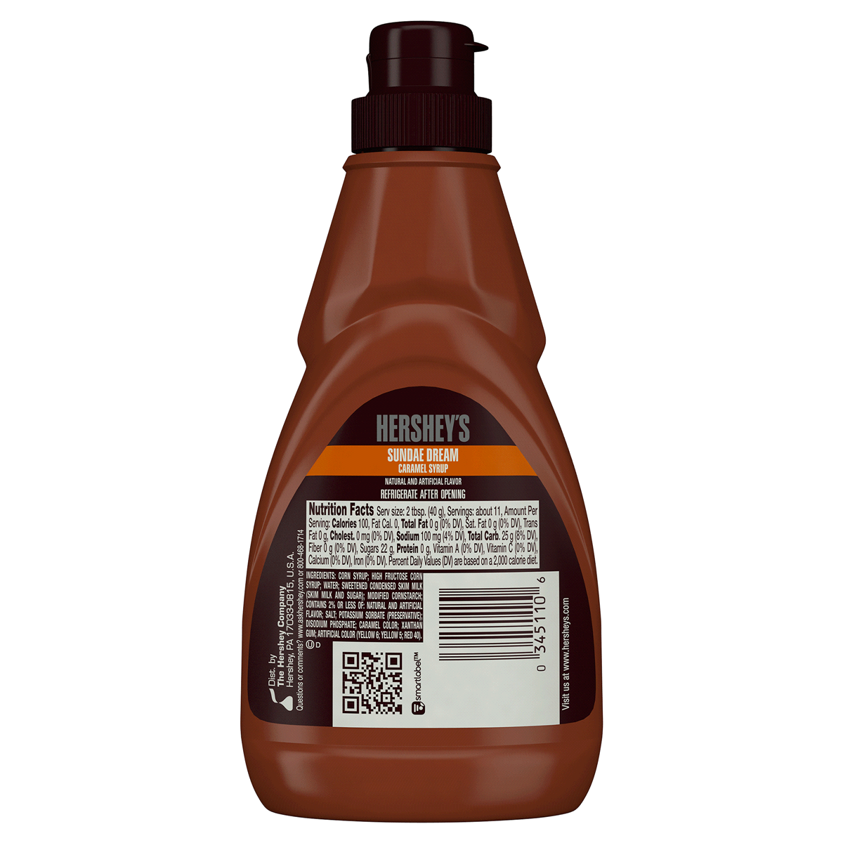 slide 2 of 2, Hershey's Sundae Dream Caramel Syrup Bottle, 15 oz, 15 oz