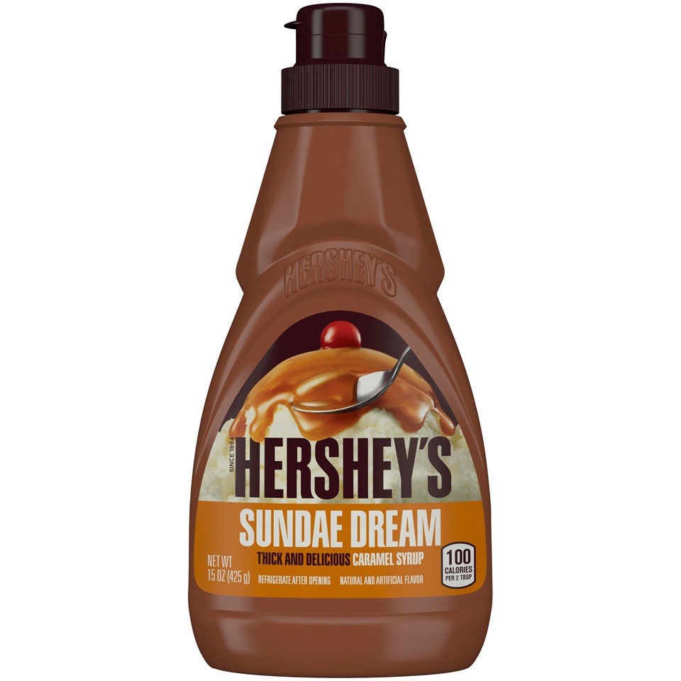 slide 1 of 2, Hershey's Sundae Dream Caramel Syrup Bottle, 15 oz, 15 oz