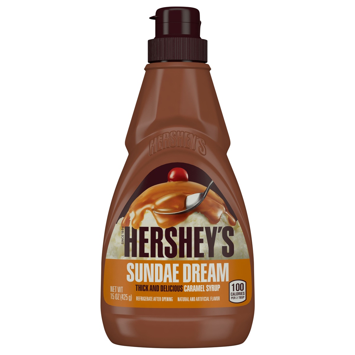 slide 1 of 1, Hershey's Sundae Dream Caramel Syrup, 15 oz