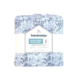 Havenstay Washed Sheets, Queen, Blue