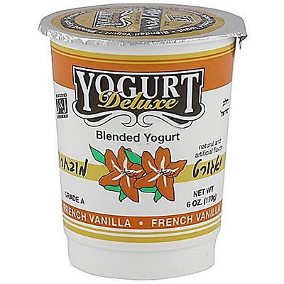 slide 1 of 1, J&J French Vanilla Yogurt Deluxe, 6 oz