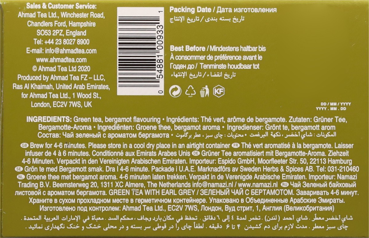 slide 8 of 13, Ahmad Tea Green Tea with Earl Grey - 17.6 oz, 17.6 oz