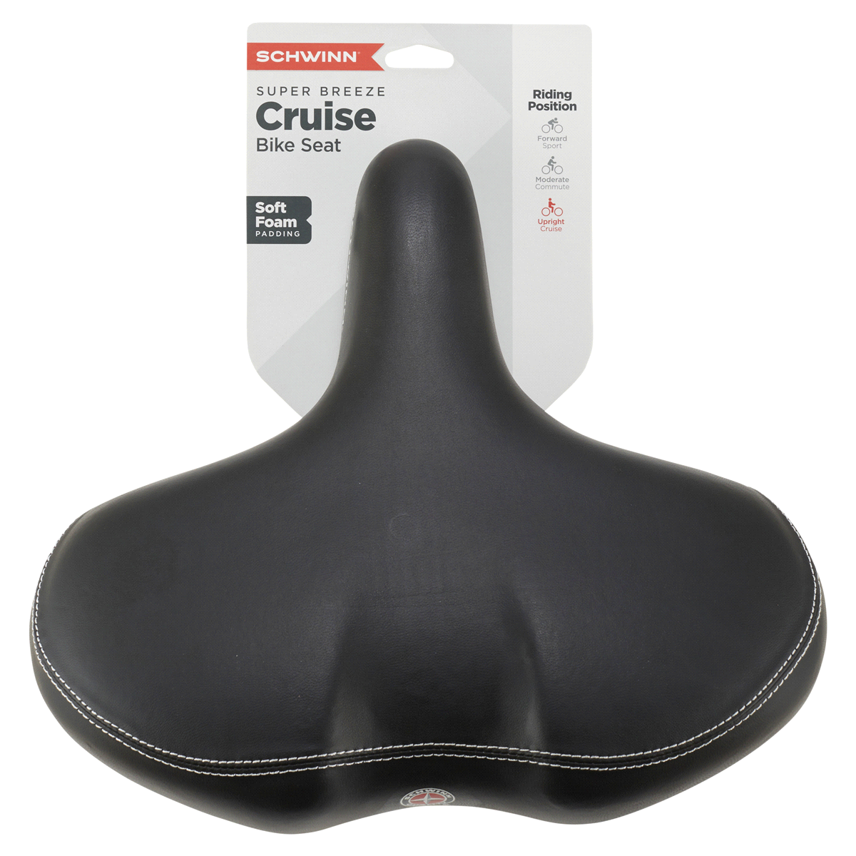 slide 1 of 1, Schwinn Super Breeze Jumbo Saddle, 1 ct