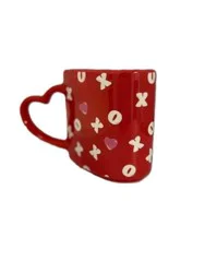 Certified International Heart Shaped XoXo Mug - Red