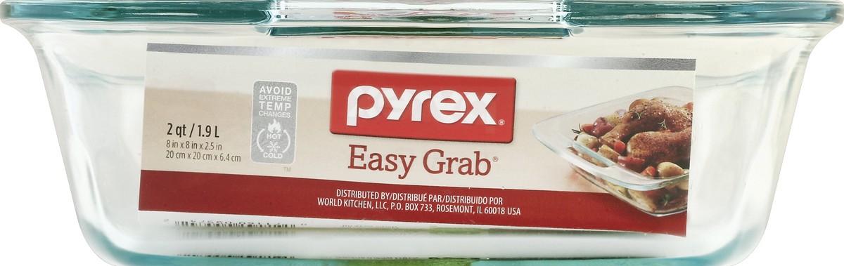 slide 1 of 5, Pyrex Square Easy Grab 8In Pan, 1 ct