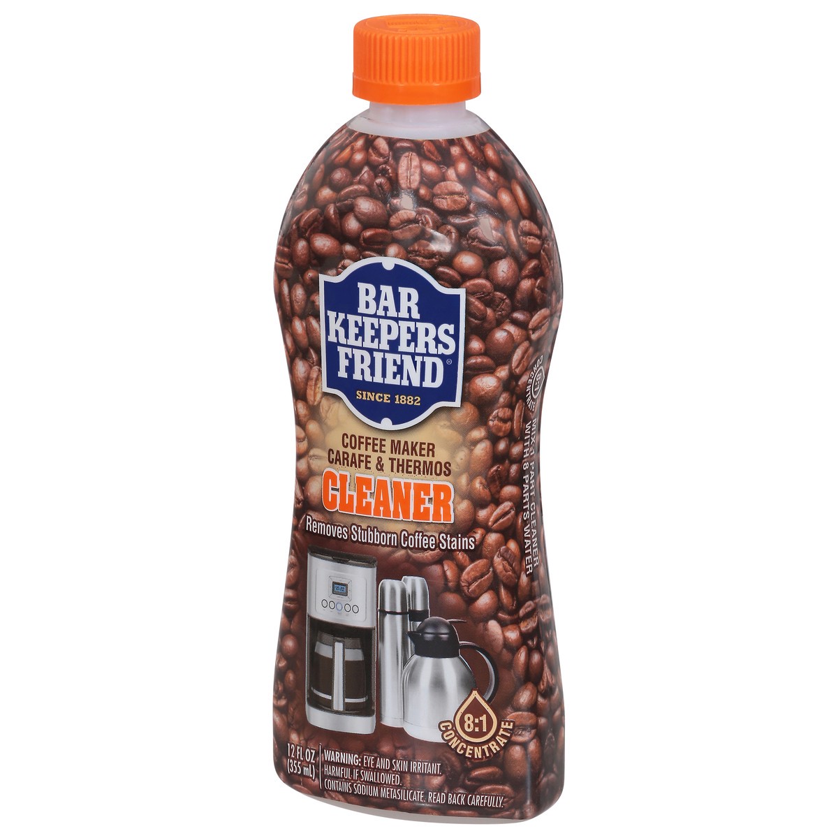 slide 3 of 9, Bar Keepers Friend Coffee Maker Carafe & Thermos Cleaner 12 fl oz, 12 fl oz