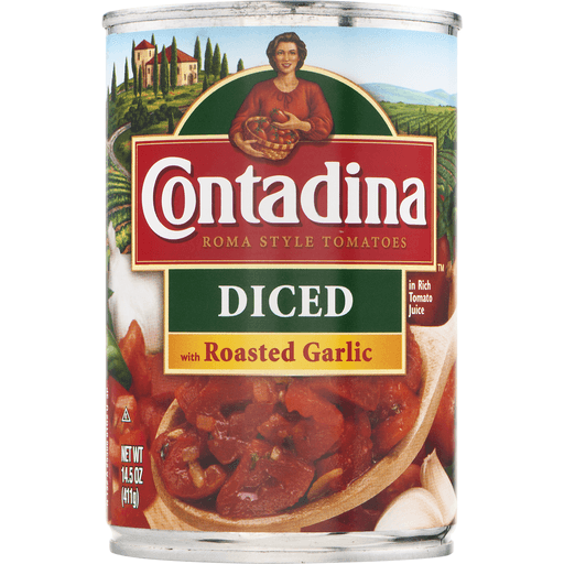 slide 7 of 9, Contadina with Roasted Garlic & Herb Diced Roma Tomatoes 14.5 oz, 14.5 oz