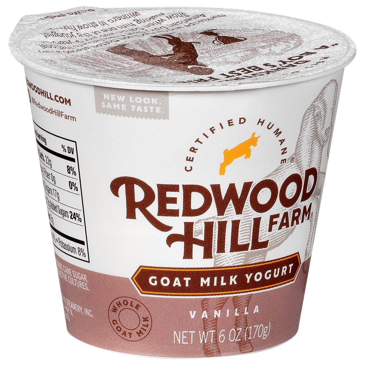 slide 10 of 10, Redwood Hill Farm Yogurt Goat Milk Vanilla, 6 oz