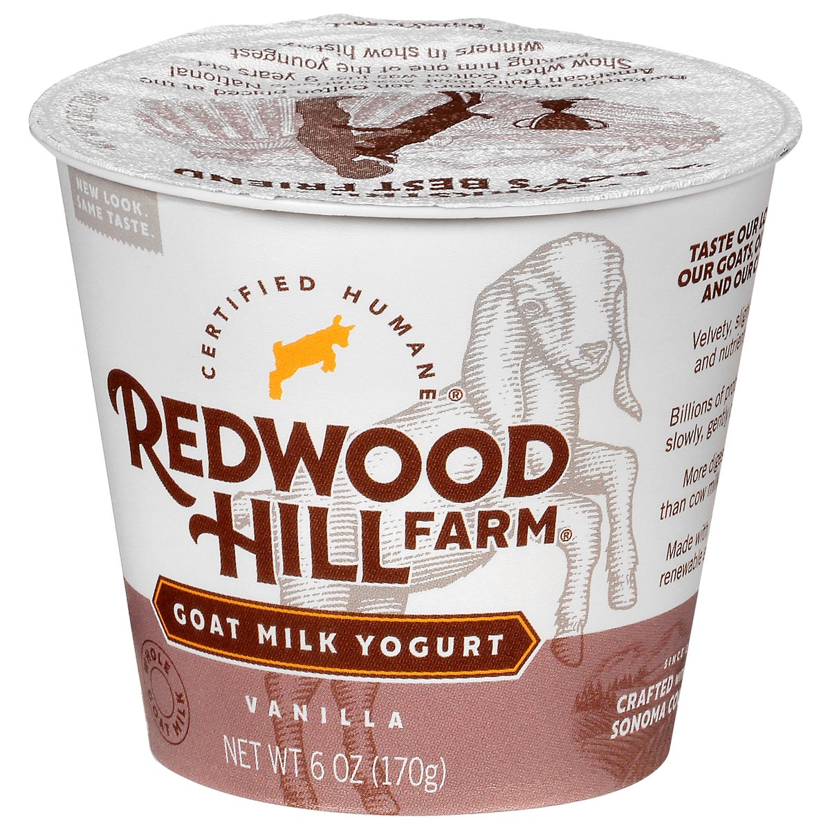 slide 6 of 10, Redwood Hill Farm Yogurt Goat Milk Vanilla, 6 oz