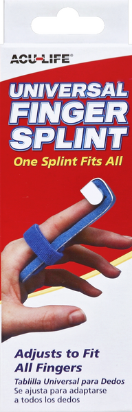 slide 1 of 1, Acu-Life Finger Splint, 1 ct