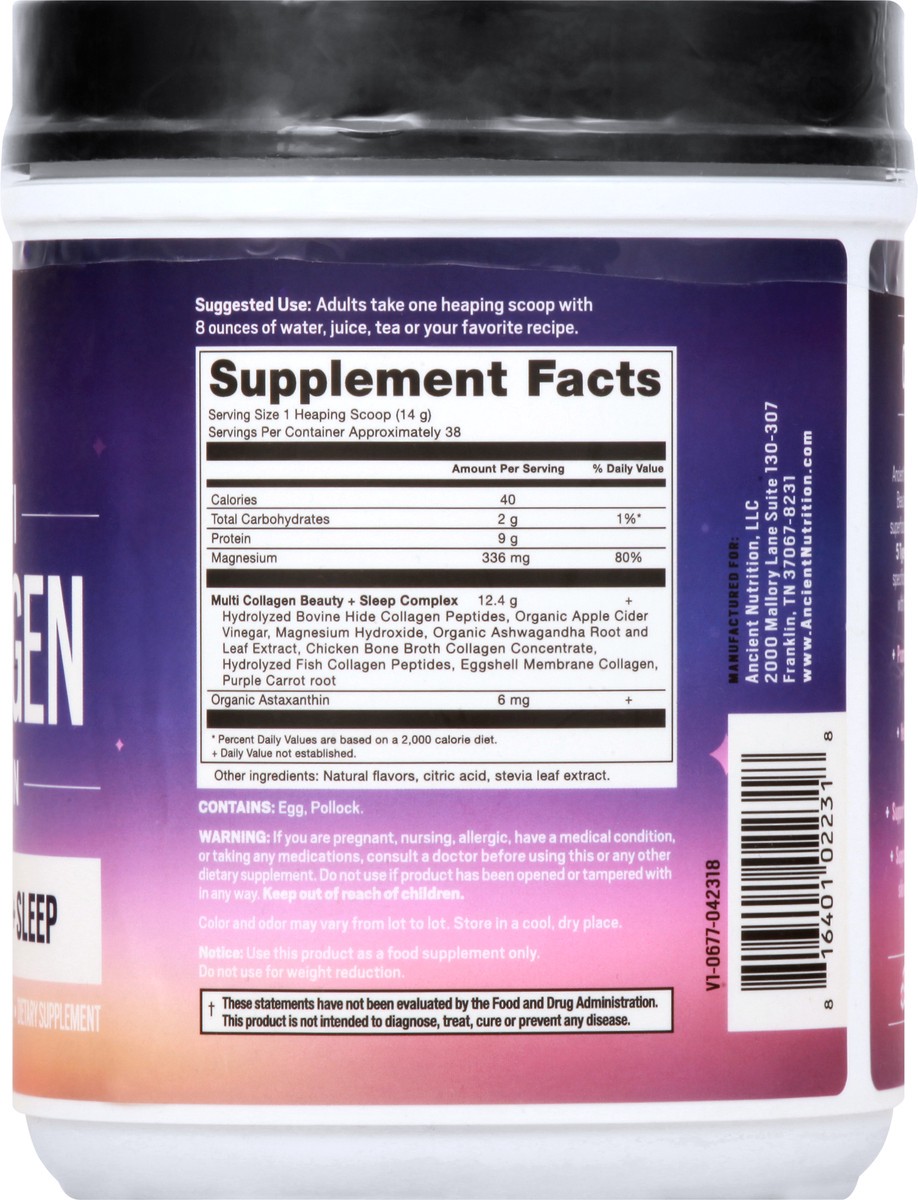 slide 5 of 11, Ancient Nutrition Multi Lavender Flavor Collagen Protein 18.9 oz, 18.9 oz