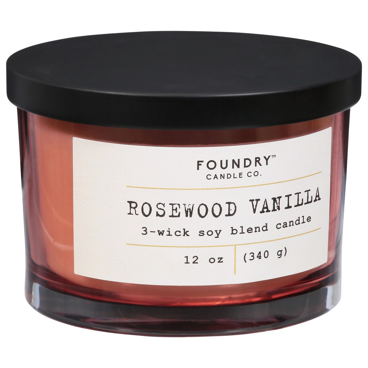 slide 7 of 9, Foundry Candle Co. Rosewood Vanilla Candle 1 ea, 1 ct