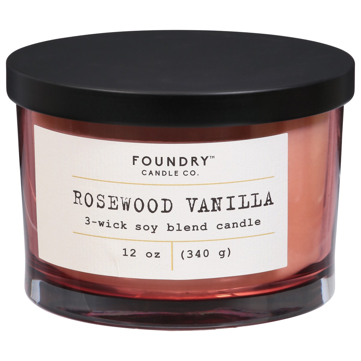 slide 1 of 9, Foundry Candle Co. Rosewood Vanilla Candle 1 ea, 1 ct