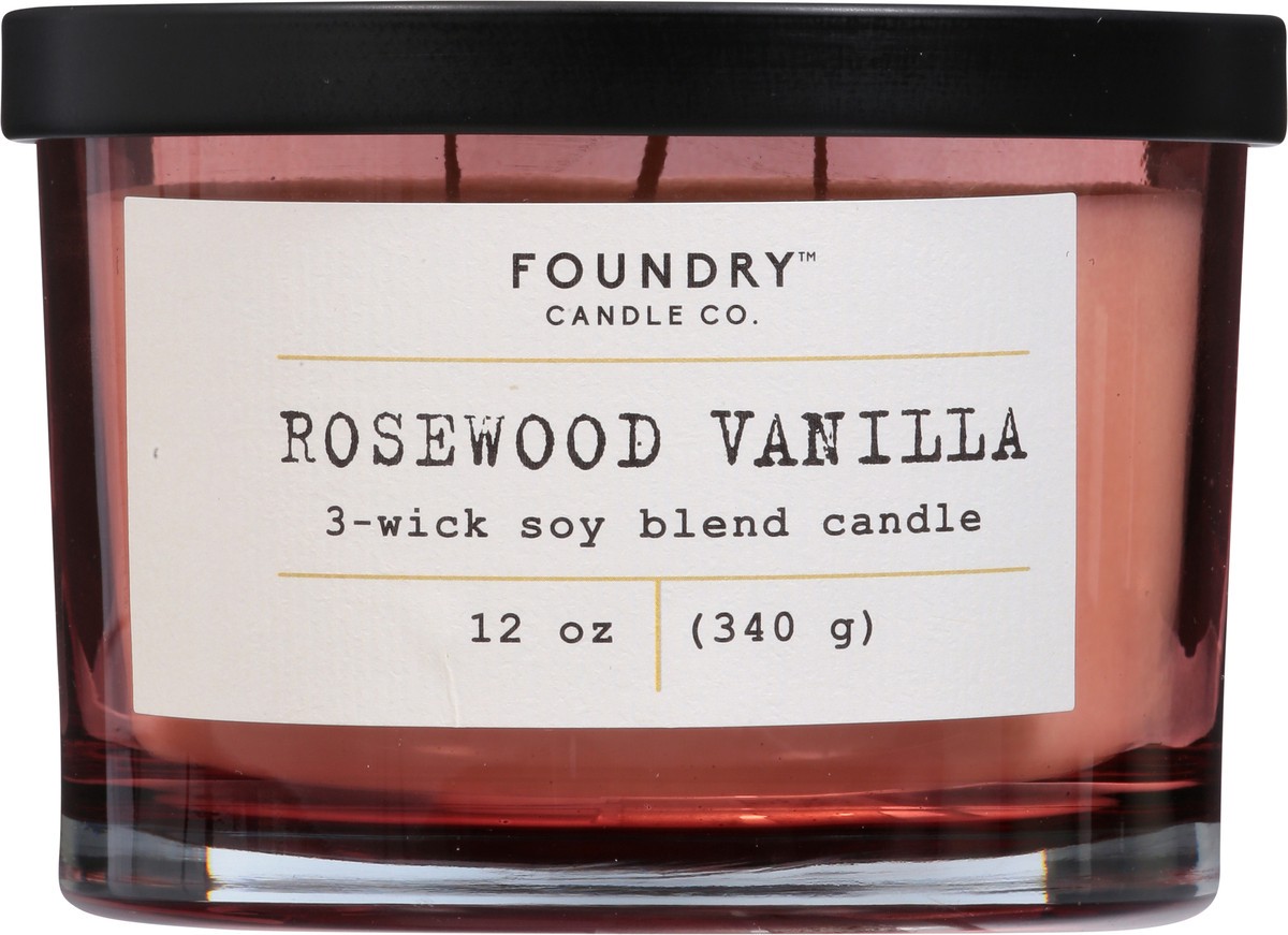 slide 6 of 9, Foundry Candle Co. Rosewood Vanilla Candle 1 ea, 1 ct