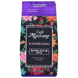 Cafe Mexicano Espresso Whole Bean Coffee 12 oz