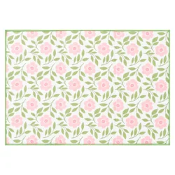 Room & Retreat Whirlwind Blossoms Dish Drying Mat, 14 In X 21 In