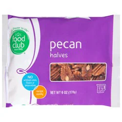 Food Club Pecan Halves 6 oz