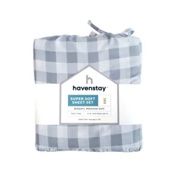 Havenstay Washed Sheets, King, White