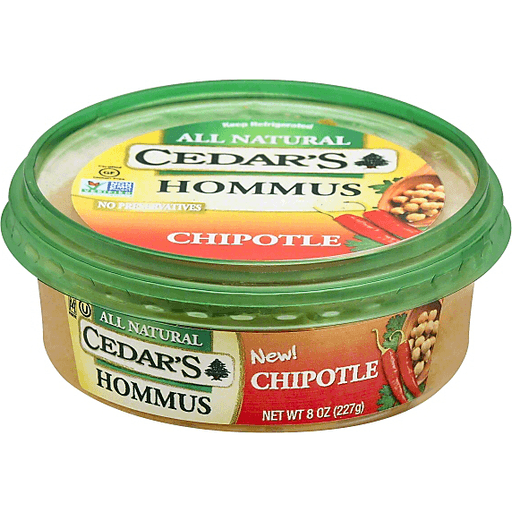 slide 2 of 3, Cedar's All Natural Chipotle Hommus, 8 oz