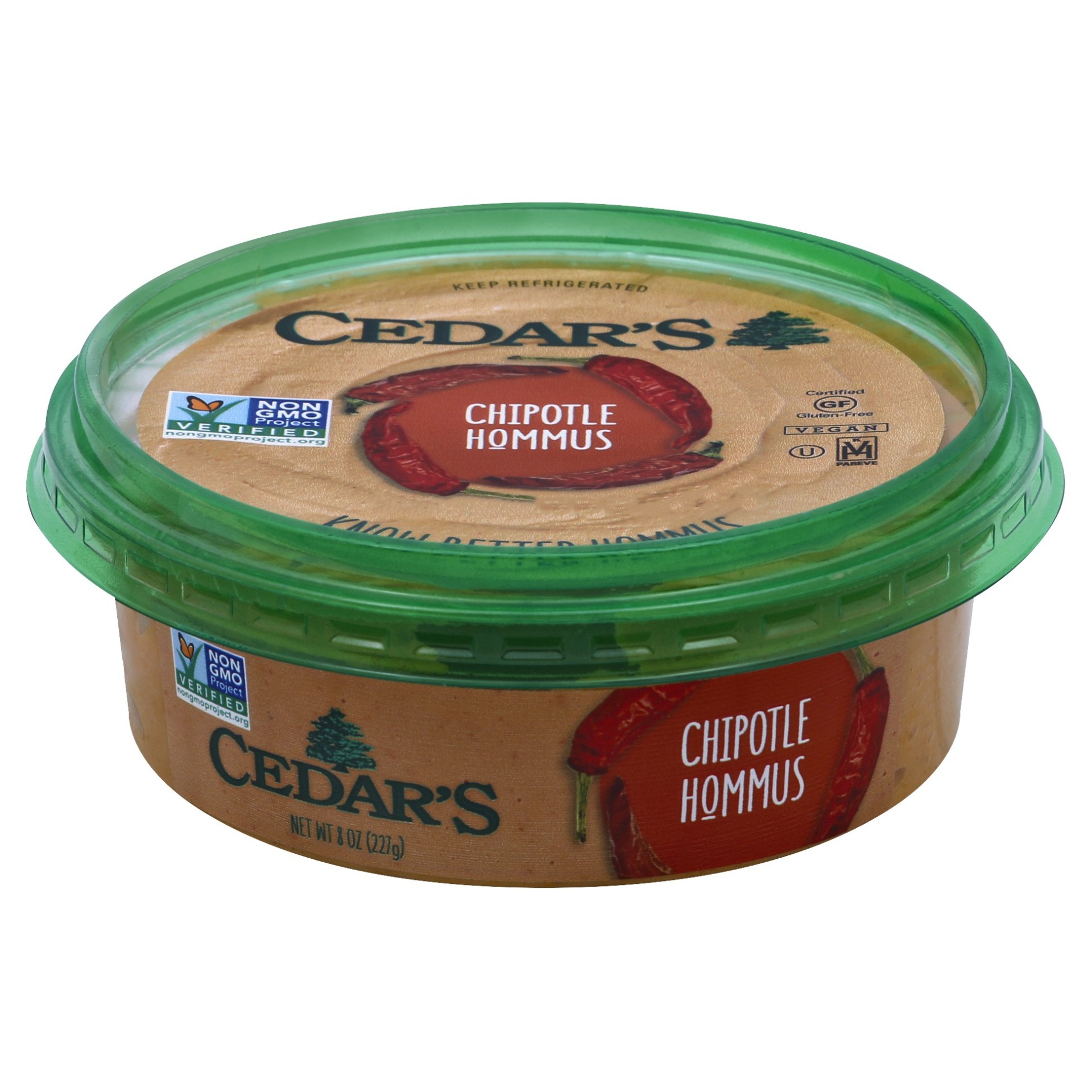 slide 1 of 3, Cedar's All Natural Chipotle Hommus, 8 oz