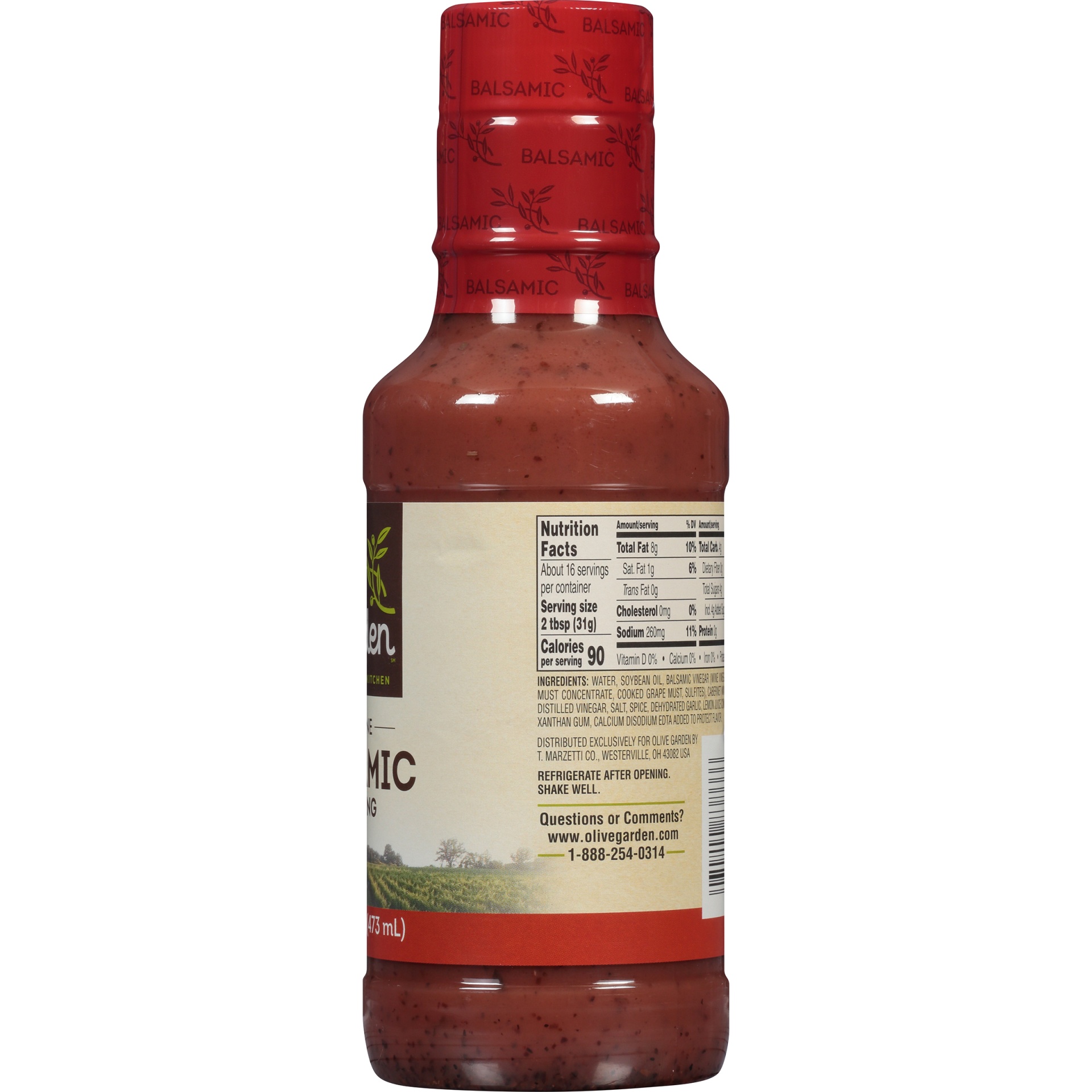 slide 3 of 6, Olive Garden Red Wine Balsamic Dressing, 16 fl oz