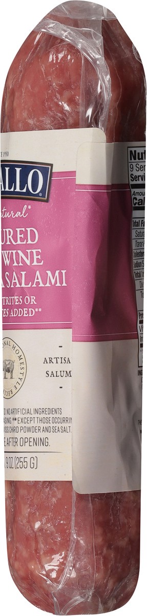 slide 4 of 14, DeLallo Uncured Red Wine Genoa Salami, 1 ct