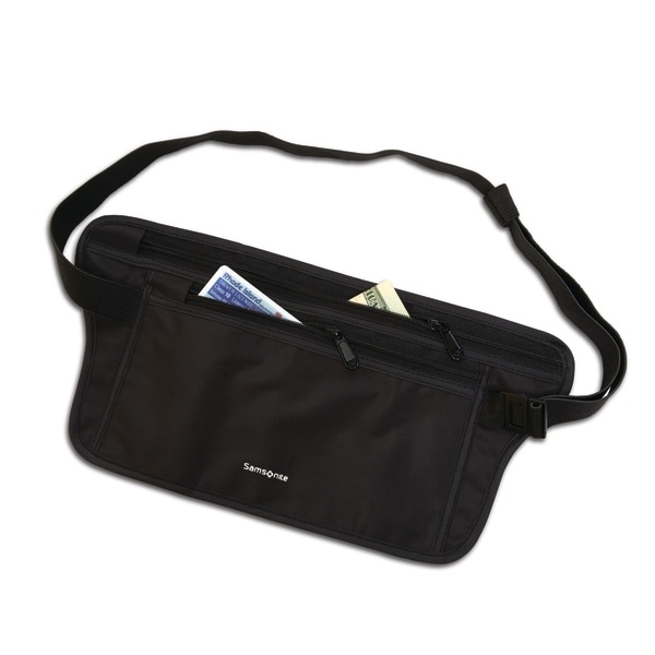 slide 1 of 1, Samsonite Rfid Waist Belt Pouch, Black, 1 ct