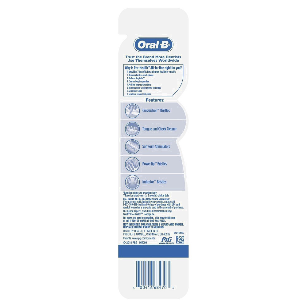 slide 79 of 135, Oral-B CrossAction Soft Toothbrush - 2ct, 2 ct