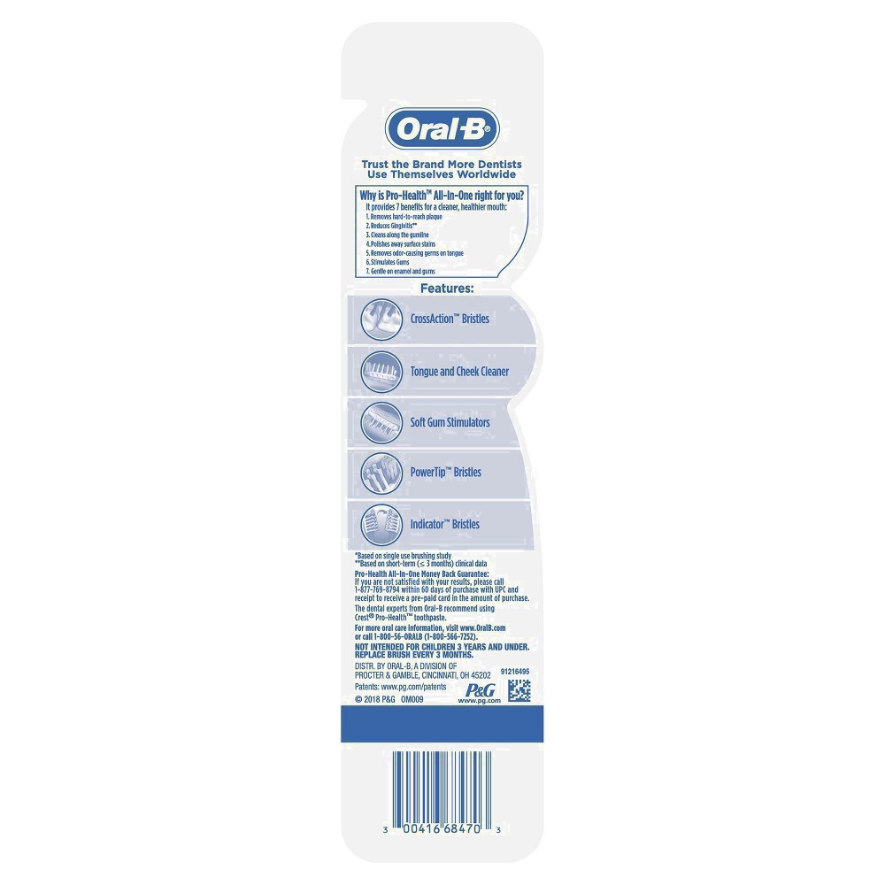 slide 35 of 135, Oral-B CrossAction Soft Toothbrush - 2ct, 2 ct