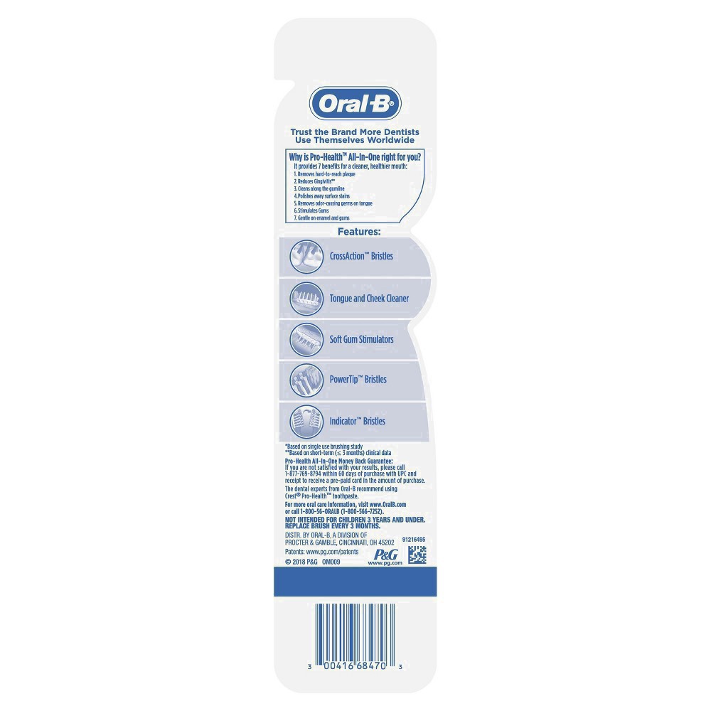 slide 44 of 135, Oral-B CrossAction Soft Toothbrush - 2ct, 2 ct