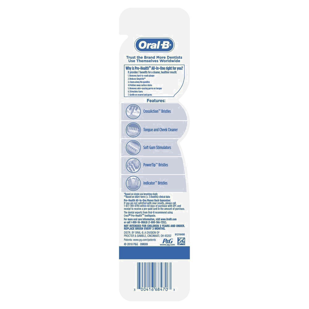 slide 46 of 135, Oral-B CrossAction Soft Toothbrush - 2ct, 2 ct