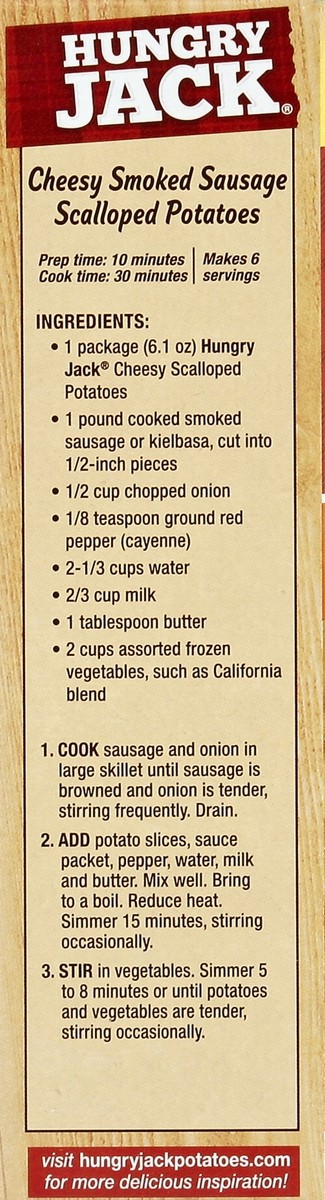 slide 2 of 6, Hungry Jack Cheesy Scalloped Potatoes, 6.1 oz