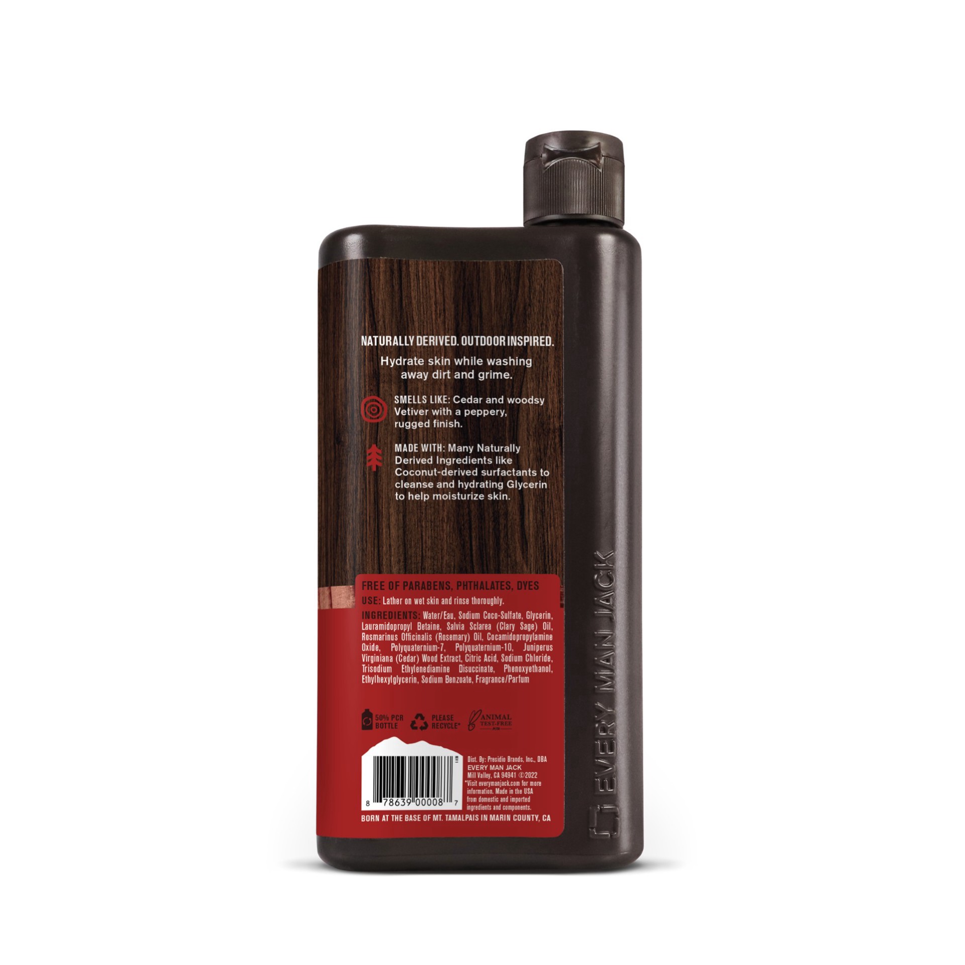 slide 9 of 11, Every Man Jack Cedarwood Hydrating Body Wash for Men, Naturally Derived, 16.9 oz, 16.9 oz