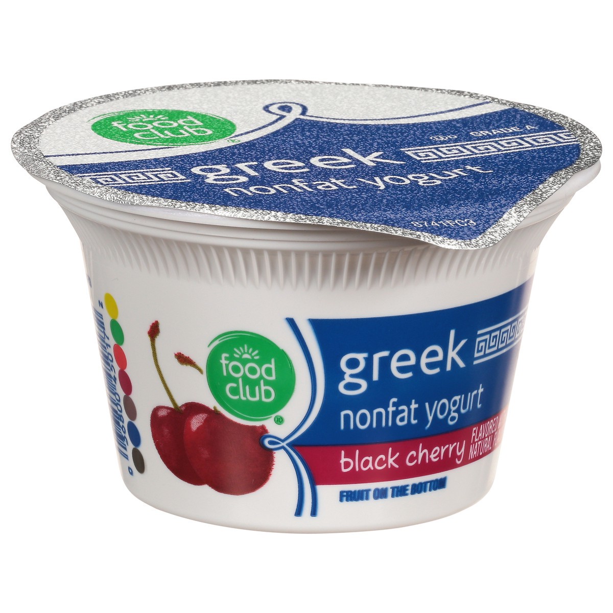 slide 2 of 11, Food Club Black Cherry Fruit On The Bottom Greek Nonfat Yogurt, 5.3 oz