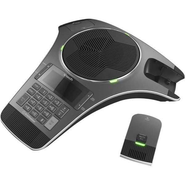 slide 1 of 3, VTech Erisstation Vcs702 Dect 6.0 Conference Phone - Gunmetal, 1 ct