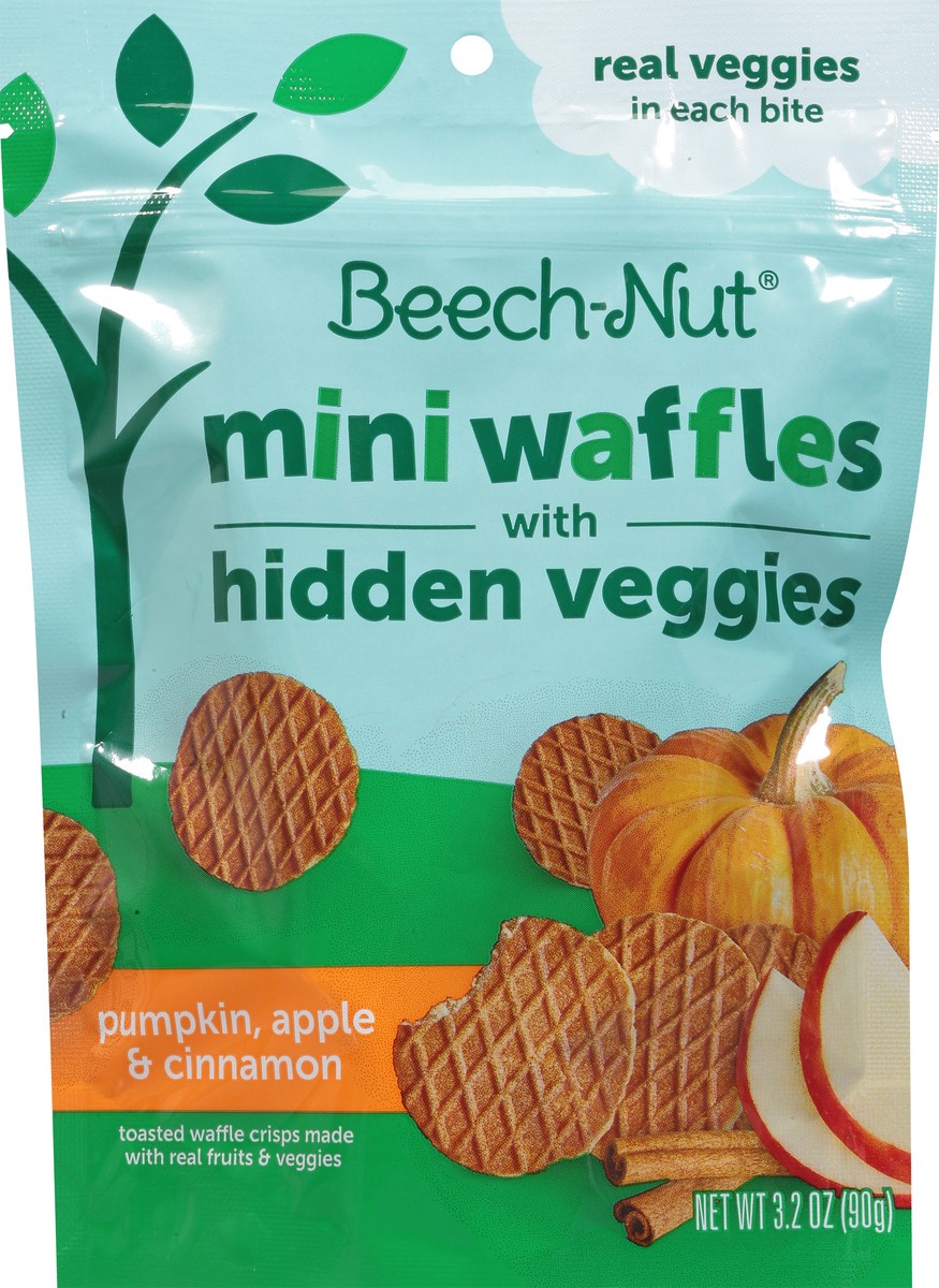 slide 13 of 13, Beech-Nut Pumpkin, Apple & Cinnamon Waffles with Hidden Veggies Mini 3.2 oz, 3.2 oz