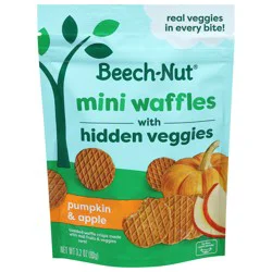 Beech-Nut Pumpkin, Apple & Cinnamon Waffles with Hidden Veggies Mini 3.2 oz