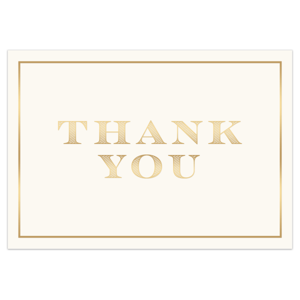 slide 2 of 2, Lady Jayne Thank You Boxed Cards, 3-1/2"" X 5"", Rich Cream, Pack Of 20 Cards, 20 ct