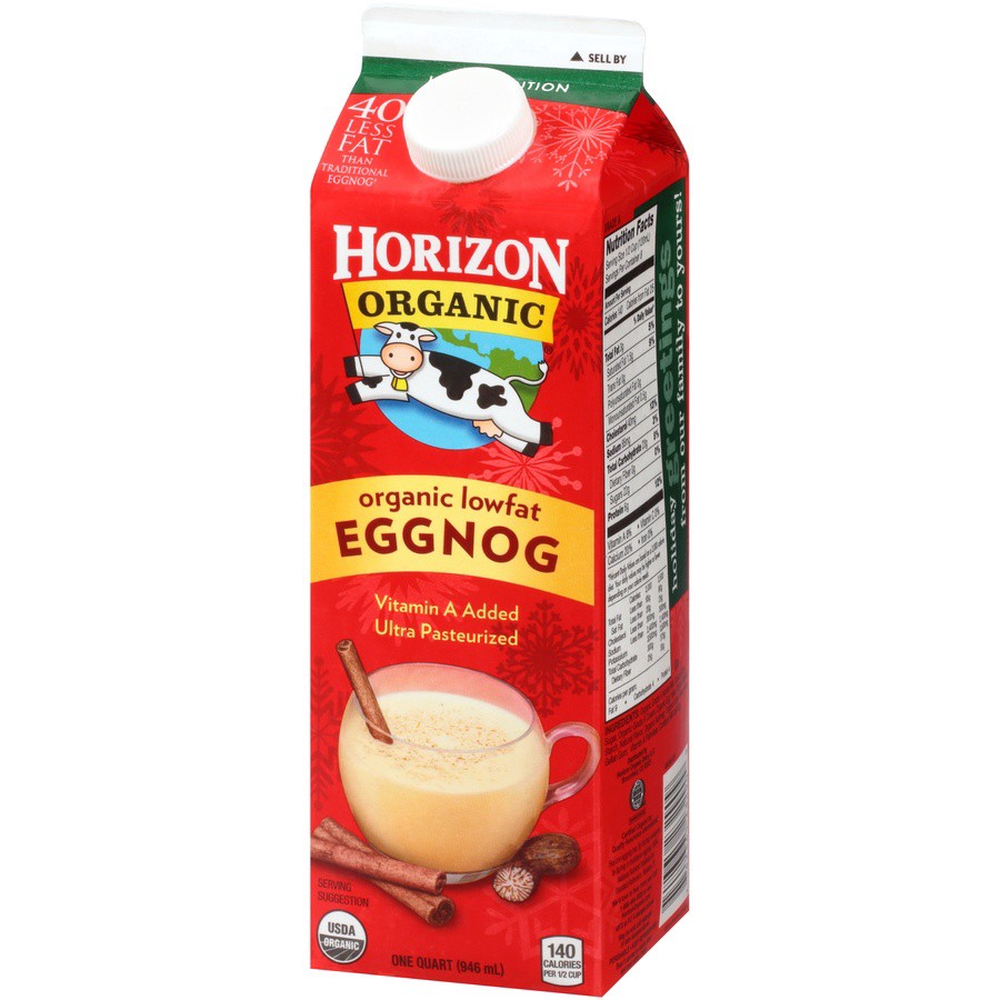 slide 6 of 8, Horizon Organic Low Fat Egg Nog, 32 fl oz