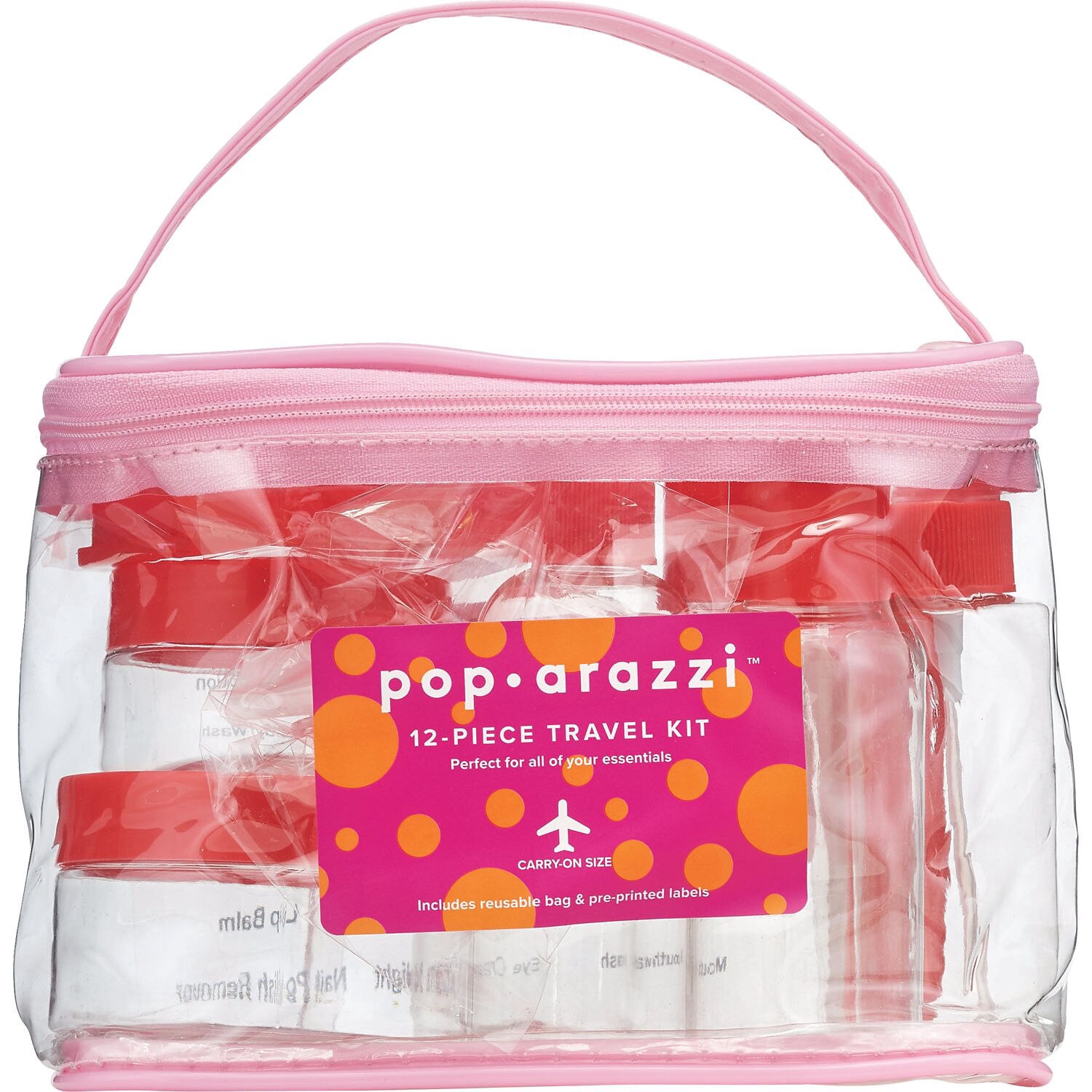 slide 3 of 4, Pop-Arazzi Poparazzi Pop-Arazzi Travel Kit, Clear, 12 Ct, 1 ct