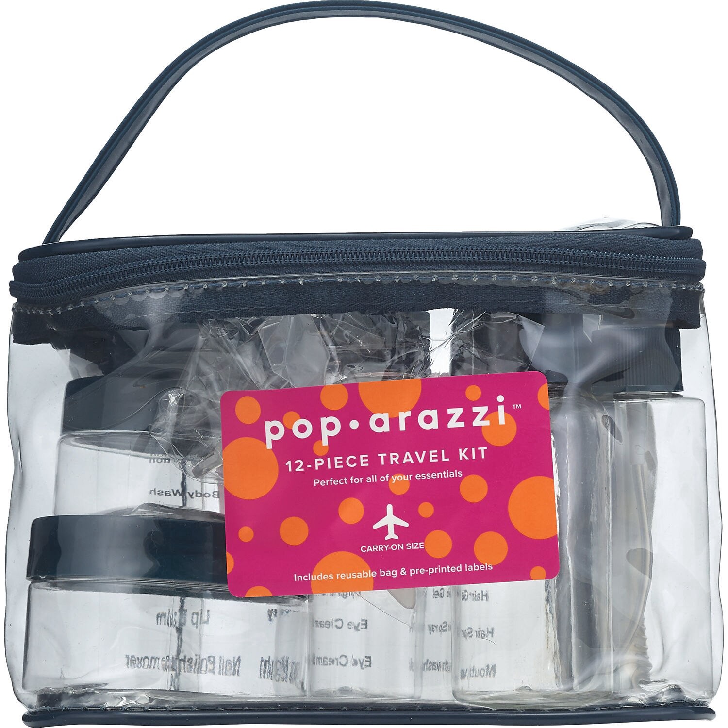 slide 2 of 4, Pop-Arazzi Poparazzi Pop-Arazzi Travel Kit, Clear, 12 Ct, 1 ct