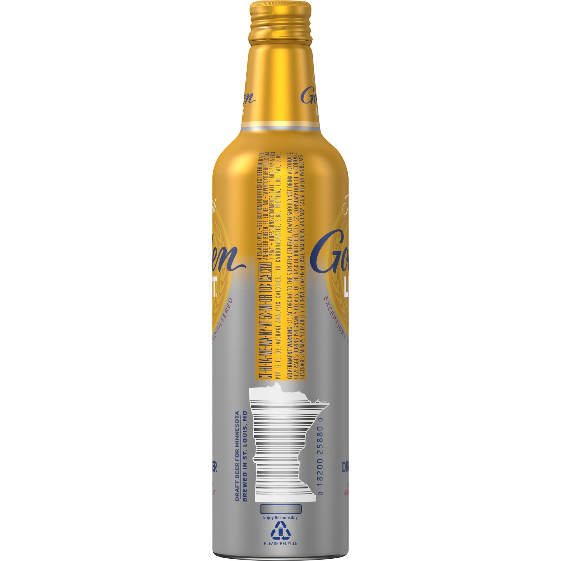 slide 1 of 2, Michelob Golden Light Draft Beer, 16 fl. oz. Bottle, 16 fl oz